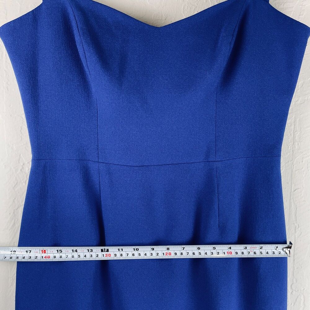 ~ Dress The Population LG Dress Royal Blue Midi Sleeveless Sweatheart - Picture 7 of 13